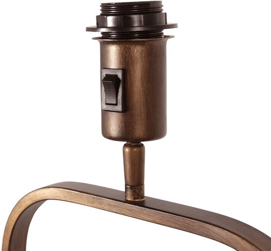 Bronzene Ständerlampe Stang 4740BR, klassische Metall-Ständerlampe mit Schwenkfunktion und einer Höhe von 147 cm, robustes Design von Steinhauer
