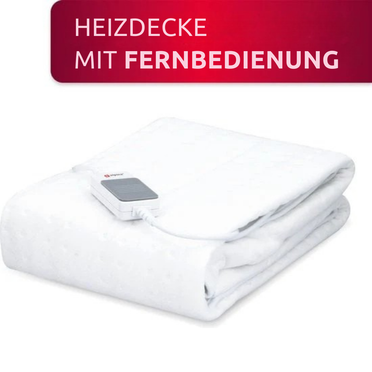 alpina Electric Blanket - Wärmedecke - 3 Stufen - waschbar - 1-Person - 150x80cm