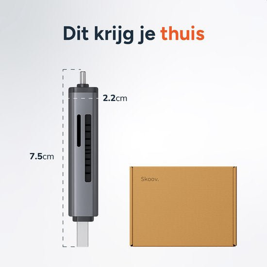SD-Kartenleser - Apple - USB-C und USB-Anschluss - Micro SD Reader - Kartenleser - Skoov
