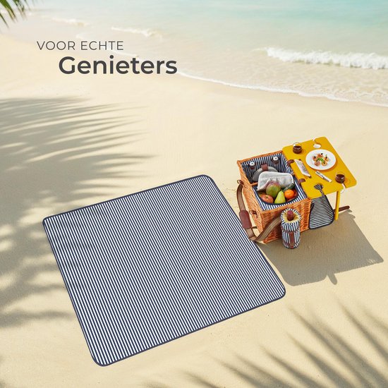 tectake® komplettes Picknickkorb-Set Texel - Luxuriöses 24-teiliges Picknick-Set für 2 Personen - Weiden-Picknickkorb mit Picknick-Teppich - Inklusive Kühlbox, Tellerset, Kunststoff-Weingläsern und Edelstahl-Besteck