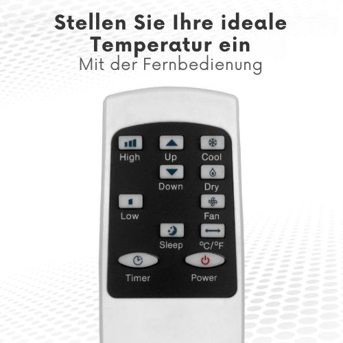 Auronic Mobile 3-in-1 Klimaanlage - 7.000 BTU mit 2 Fensterabdichtungskits - kühlt bis zu 20 m² - Weiß