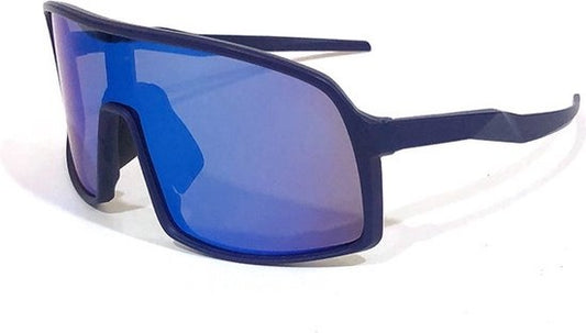 GarpexÂ® Radsportbrille - Sportbrille - Polaroid Sonnenbrille - Rennrad - Mountainbike - Motorrad - Dunkelblauer Rahmen Blaue Brille