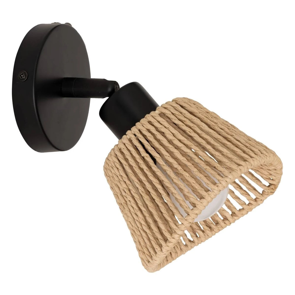 Atmosphera Myha Wandleuchte – Verstellbarer Spot – Metall & Seil – E14 – 10 cm