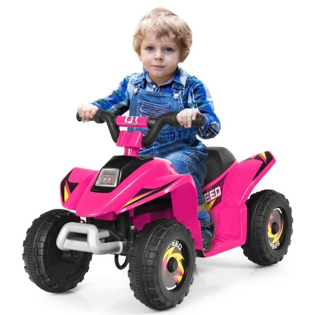 Coast Kinderwagen Mini Electroquad 6 V Batteriebetriebenes Quad 2,8-4,6 km/h Pink Pink