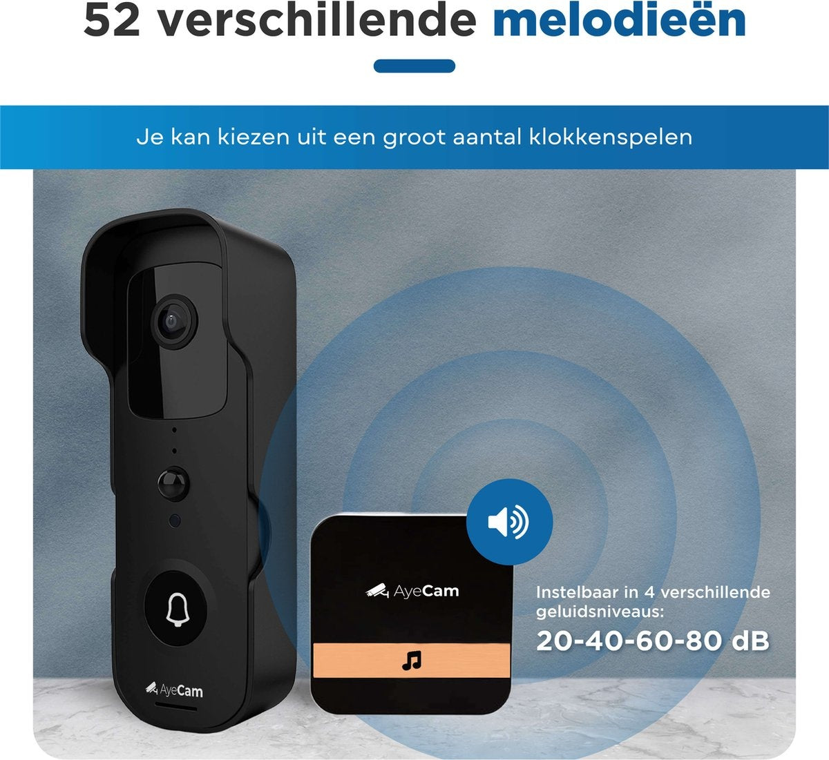 AyeCam Wireless Chime - für AyeCam Video-Türklingel - 1 Stück - Dutch Manual