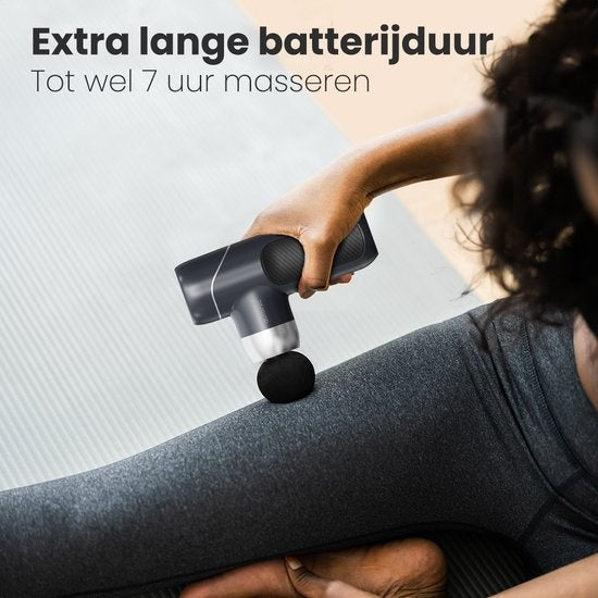 Auronic Massage Gun - Massagegerät - Professional - 4 Aufsätze und Etui - Massage Gun - Ganzkörper - Dunkelgrau