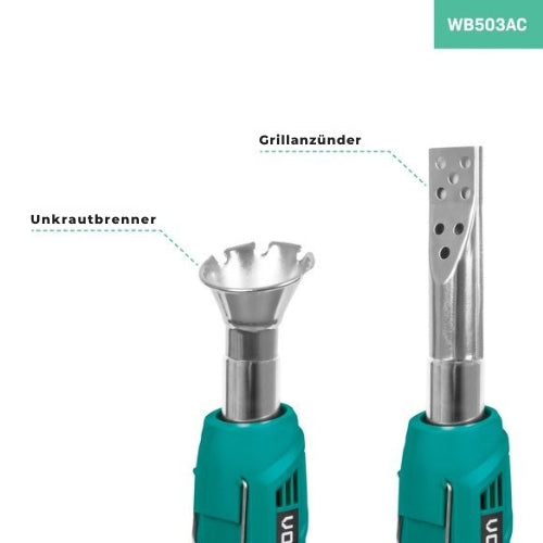 VONROC - Elektrischer Unkrautbrenner - inkl. Grilldüse - 2000W