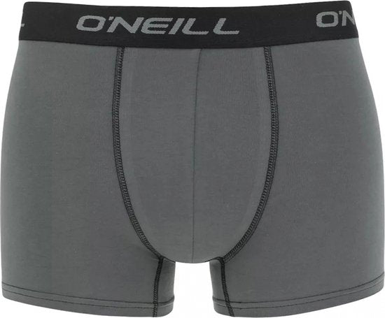 O'Neill Herren Boxershorts Trunks 900003 Solid Grau/Schwarz 3er-Pack - Größe S