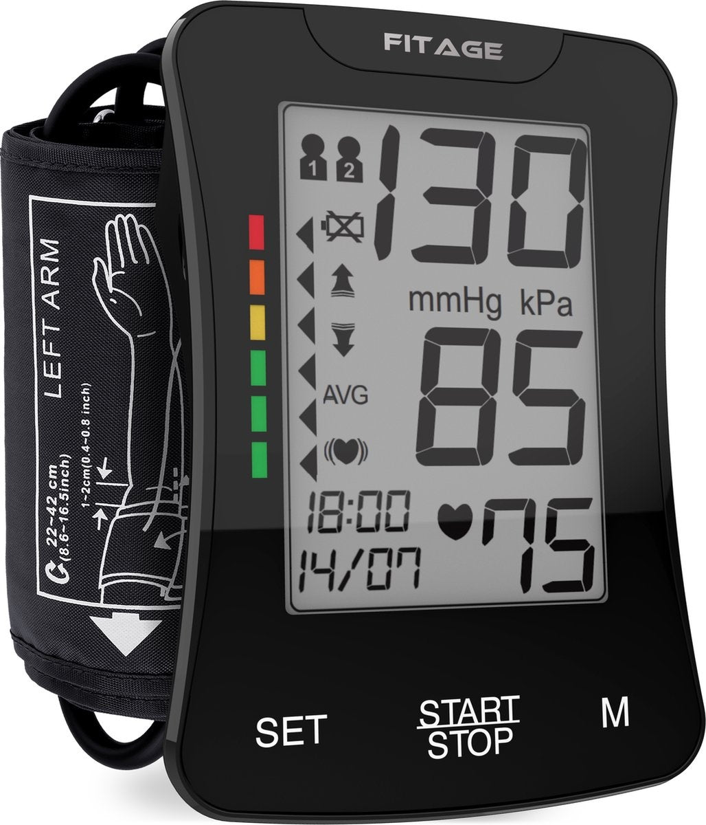 FITAGE Medical Oberarm-Blutdruckmessgerät - Manschette 22-42cm