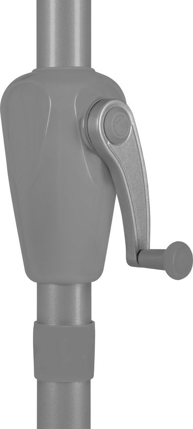 VONROC Premium Sonnenschirm Rapallo 200x300cm - Langlebiger Sonnenschirm - Neigbar - UV-beständiges Tuch - Weiß - Inkl.