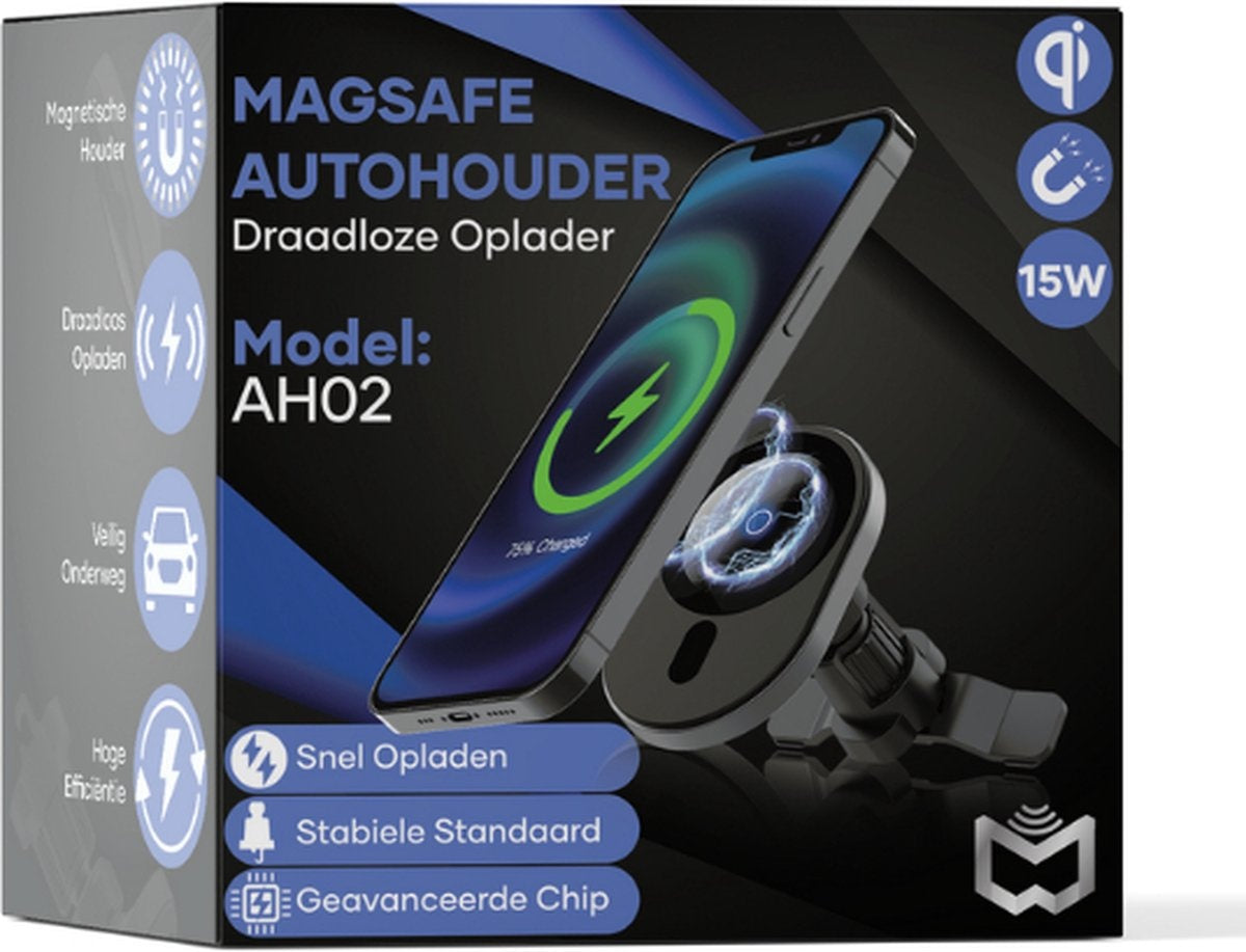 MW - MagSafe Autohalterung - MagSafe Autoladegerät - Handyhalterung Auto - Magnetische Handyhalterung Auto