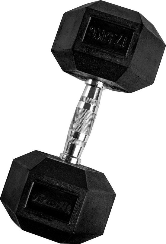 VirtuFit Hexa Dumbbell Pro – 17,5 kg – Sechskant-Hantel – Krafttraining – pro Stück