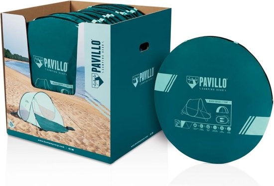 Bestway Pop-up Strandzelt - Pavillo - 200x120x90 - Grün - UPF 80 Sonnenschutz - 2 Personen