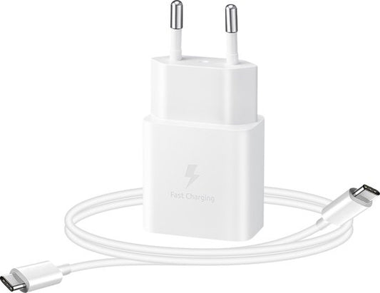 Samsung USB-C-Adapter mit Kabel – 15 W – 1 m – Weiß