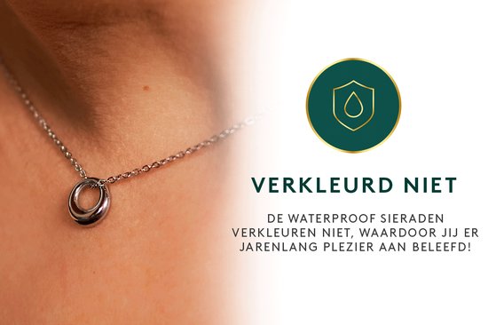 Laura Ferini Damenhalsband Cerchio Silber - Silberhalsband mit Anhänger - 18K Weißgold vergoldet - Halskette - Halsband - Schmuck - Accessoires - Damenhalsband mit Anhänger