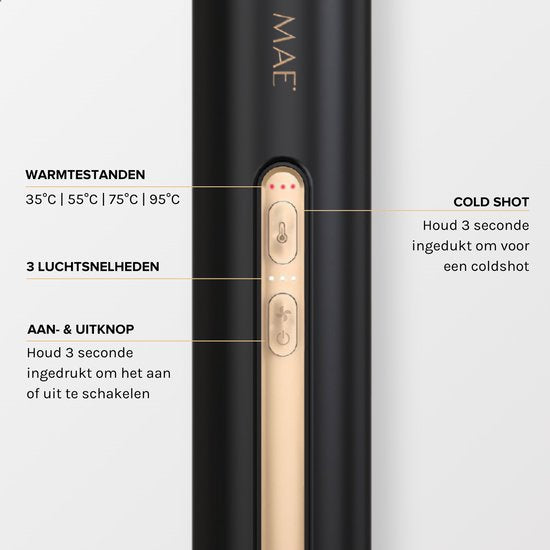 MAE® Airstyler II – Föhnbürste & Lockenbürste – 5-in-1-Multistyler – Hairwrap – Haarstyler