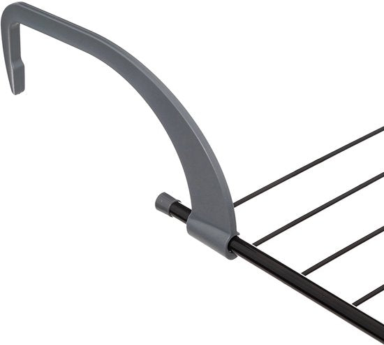 5Five Zusammenklappbarer kleiner Wäscheständer/Trockengestell – 7 Meter Wäscheleine – zum Aufhängen – 60 x 55 cm – für Heizkörper/Türen