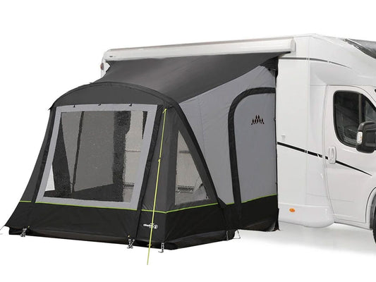 Obelink Rio 320 - Easy Air Wohnwagen- und Wohnmobilvorzelt - Schwarz mit Grau - 320cm breit