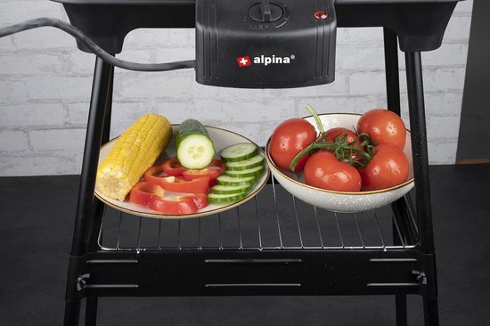 alpina BBQ – Elektrisch – 2-in-1 – Für drinnen und draußen – 2000 W