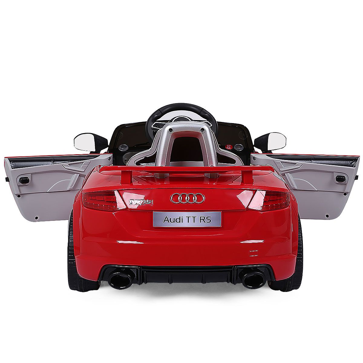 Coast Elektro-Kinderauto – 2 Motoren – Fernbedienung und Musik – rot 104 x 63,5 x 45,5 cm