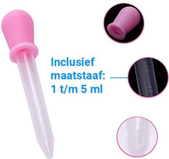 Saaf Pipettenset - Pipettenflasche 5 ml - Tropfenzähler - Pipetten für Flüssigkeiten - 5 Stück und Farben