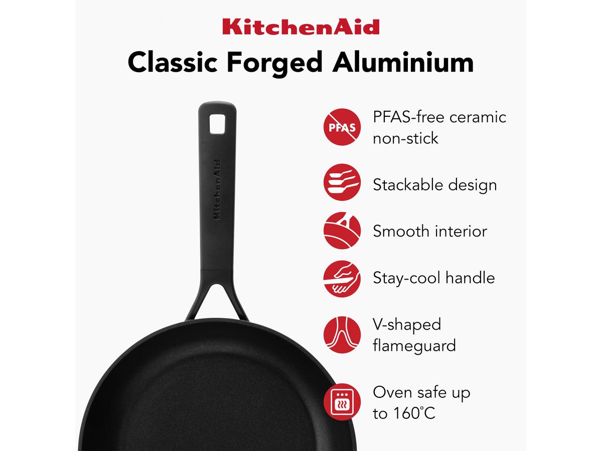 KitchenAid Classic Forged Bratpfanne – hart eloxiert – Durchmesser 24 cm
