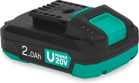 VONROC Akku 20V - 2.0Ah - Mit b-direktionalem USB-C Anschluss - Akku und Powerbank in einem - kompatibel mit Power Delivery (PD) - Geschützt mit Electronic Cell Protection