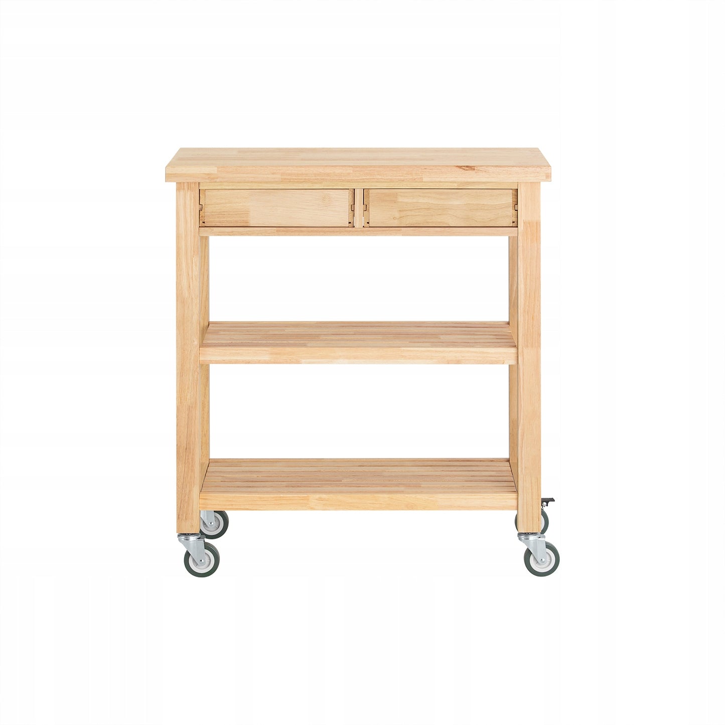 SoBuy Küchenwagen FKW24-II-N – Buchenholz – 40 x 80 x 90 cm
