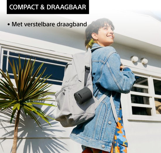 Sony SRS-XB100 – Tragbarer Bluetooth-Lautsprecher – Schwarz