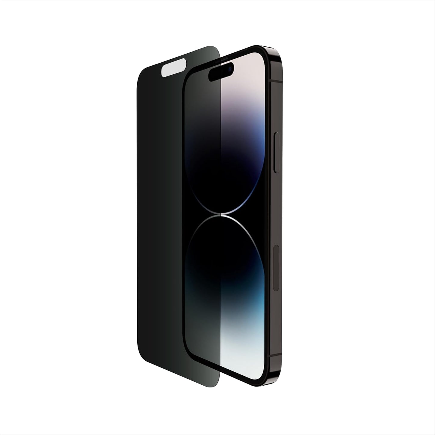 Belkin Privacy TempeRedGlass Displayschutzfolie für iPhone 14 Pro - 20 x 100 mm - Schwarz - Antimikrobiell, kratzfest und fingerabdruckabweisend