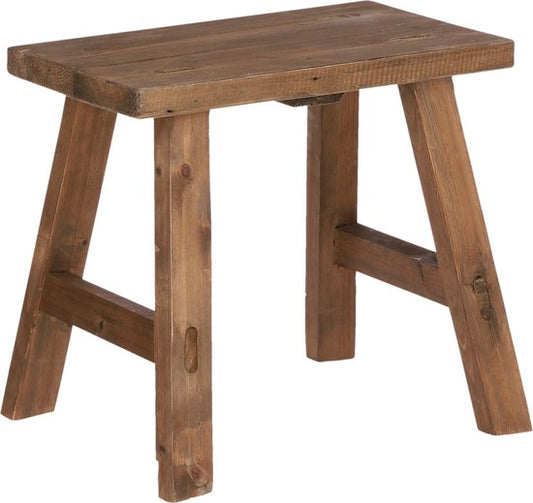 Mica Decorations - Bold Holzhocker - L38 x B29 x H34 cm - Recyceltes Holz - Braun