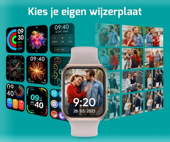 FITAGE Smartwatch - Schrittzähler - Sportuhr - Rosa