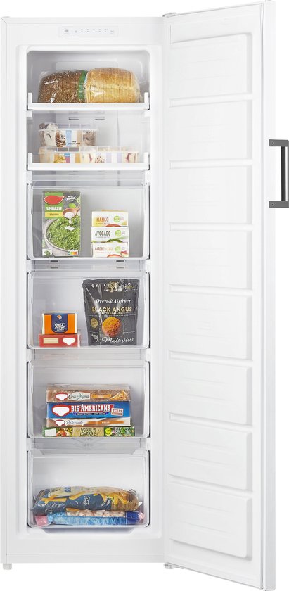 Inventum VR1682W No Frost Schrankmodell Gefrierschrank 204 Liter - 170,5 cm hoch - Superfreezing - Energielabel D - Geeignet für Garage bis zu -15°C - Gefrierschrank - Freistehend - 6 Schubladen/Behälter - Weiß