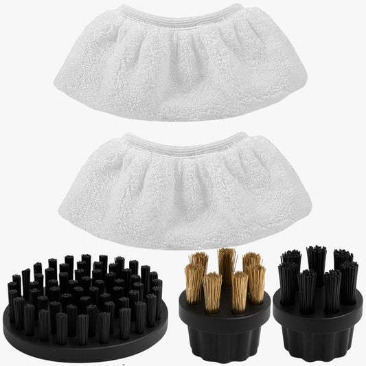 Hendriqs® Komplettes Bürstenkopf-Ersatzset (5-teilig) – für den Hendriqs® Dampfreiniger 105 °C