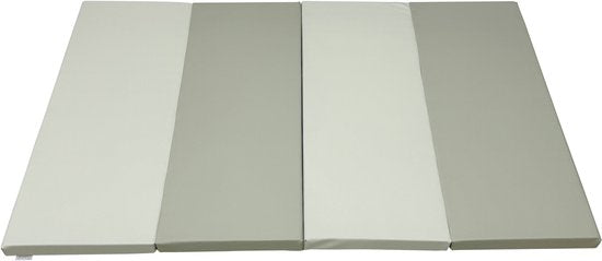 Sunny Dani Foam Spielmatte – Zusammenklappbare Schaumstoffmatte – Softplay – Weiche und sichere Spielmatte – Beige und Grau – Ab 3 Monaten