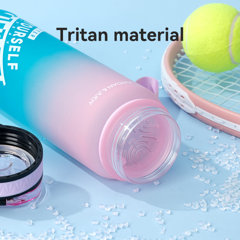 Jordan & JUDY Tritan-Sporttrinkflasche – 1000 ml – rosa Farbverlauf