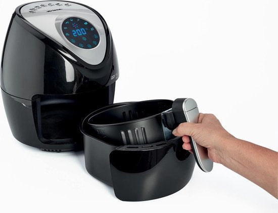 Ariete 4616/00 Einzelgerät 3,5 l Freistehend 1300 W Heißluftfritteuse Schwarz, Silber
