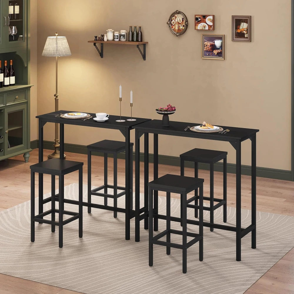 Eugad Bartisch, hoher Konsolentisch – Schwarz – 100 x 40 x 100 cm