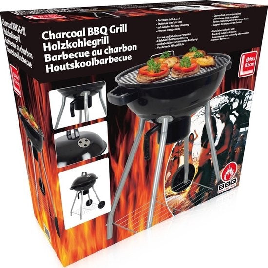 BBQ Collection Barbecue mit Deckel - BBQ Holzkohle mit Ascheauffang - Barbeque Grill - Ã˜ 45 cm