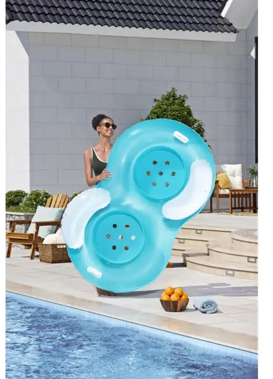 Bestway Cool Comfort Schwimmring für 2 Personen – mit Rückenlehne – 171 x 104 x 47 cm