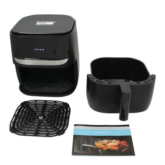 Wartmann WM 2203AF, Keramik Airfryer / Heissluftfritteuse, 5.7 Liter, Waagefunktion, PFAS-frei, schwarz