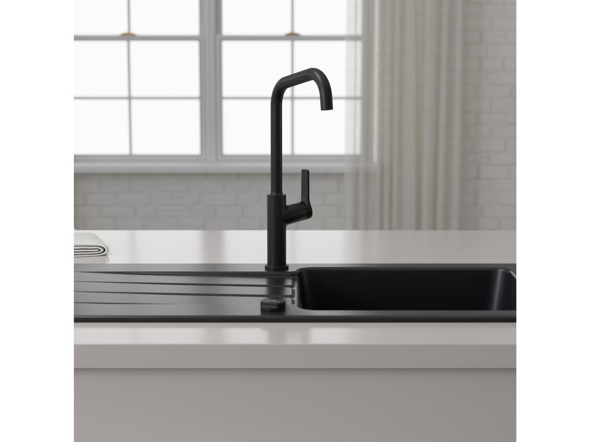 Villeroy & Boch Küchenarmatur VB-100 – Hoher Auslauf – Schwarz – 22 x 10,5 x 41,8 cm
