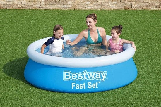 Bestway Kinderpool - Ã˜ 183 cm - Modell 57392 - Aufblasbarer Rand