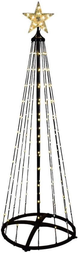 LED-Weihnachtsdekoration für draußen 210 cm mit 370 warmweißen LEDs