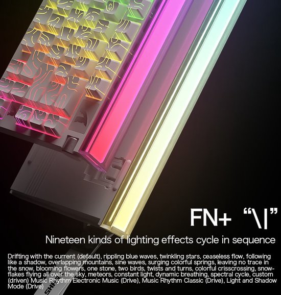 ATTACK SHARK R85HE – Kabelgebundene Gaming-Tastatur mit Magnetschaltern – 79 Tasten – RGB-Lichtleiste – Zierband – Lautstärkeregler – PBT-Tastenkappen – 8 kHz – 0,005 mm RT – 0,08 ms – Neongrün