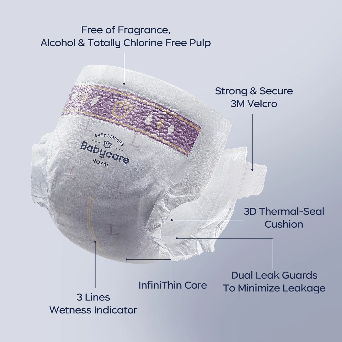 C Babycare Royal Windeln Größe 4 (9–14 kg) – 40 Stück