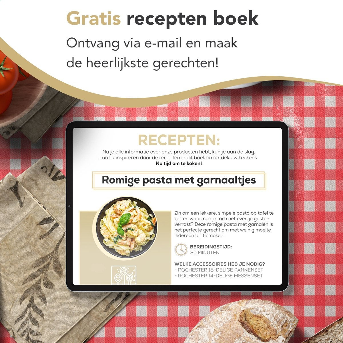 Rochester 14-teiliges Messerset mit Block und Messerschärfer - Küchenmesser mit Messerblock - Rostfreier Stahl - Kratzfeste Beschichtung