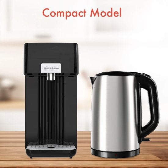 KitchenBrothers Heißwasserspender - 100grad - 250 ml - 2.5L - Schwarz