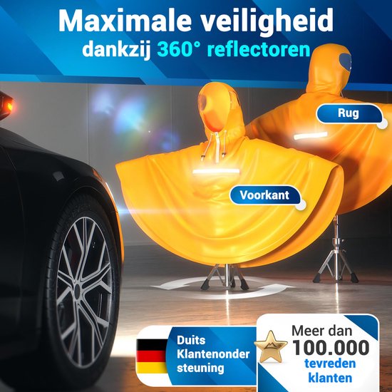 Nextcover Regenponcho Fahrrad für Damen und Herren | Regencape mit AquaShield 2.0 Technologie, wind- und wasserdicht | Ideal zum Radfahren, Wandern und Angeln | Fahrradponcho Erwachsene Unisex Fit | Poncho