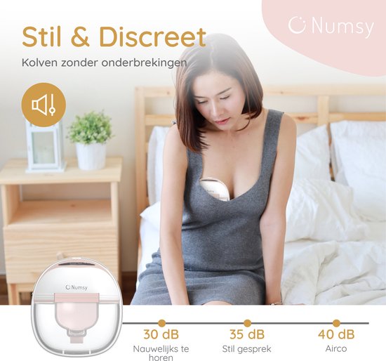 Numsy Elektrische kabellose Milchpumpe (einseitig) – Freihändig – BPA-frei – Einseitig